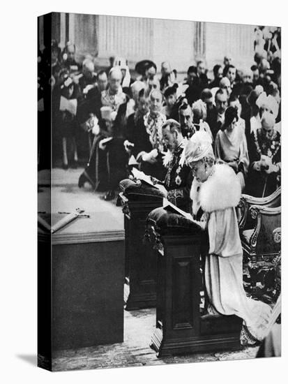 King George V and Queen Mary in St Paul's Cathedral, Silver Jubilee Thanksgiving Service, 1935-null-Premier Image Canvas