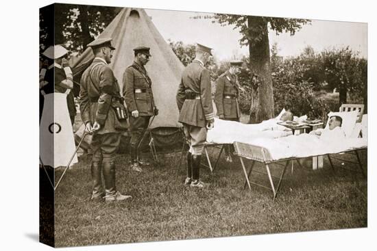 King George V conversing with wounded officers, France, World War I, 1916-Unknown-Premier Image Canvas