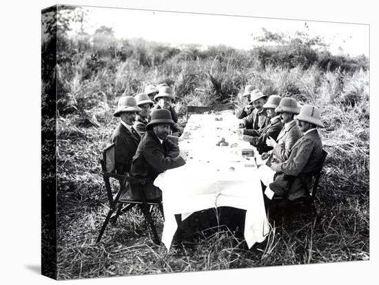 King George V Having Lunch in the Chitwan Valley During a Tiger Shoot, 1911-English Photographer-Premier Image Canvas