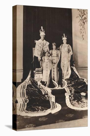 King George Vi and Queen Elizabeth on their Coronation Day, 1937-null-Premier Image Canvas