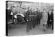 King George VI inspects firemen on his visit to Birmingham during WW2-Staff-Premier Image Canvas