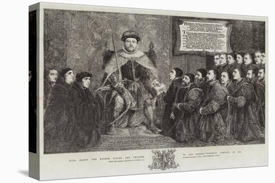 King Henry the Eighth Giving the Charter to the Barber-Surgeons' Company, in 1541-Hans Holbein the Younger-Premier Image Canvas