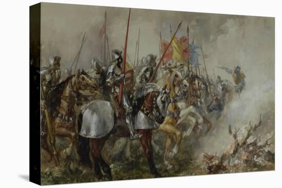 King Henry V at the Battle of Agincourt, 1415-Sir John Gilbert-Premier Image Canvas