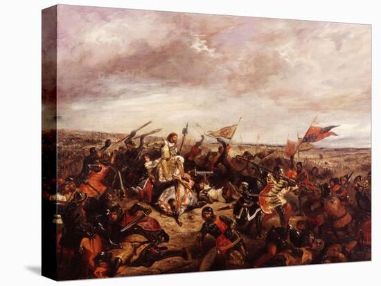 King John II of France, 1319-1364, at Battle of Poitiers September 9, 1356-Eugene Delacroix-Premier Image Canvas