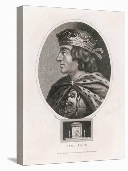 King John of England Reigned: 1199-1216 Son of Henry II-J. Chapman-Stretched Canvas