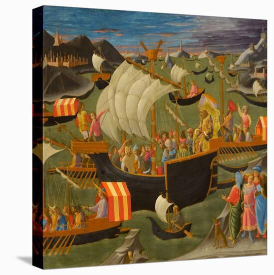 King Melchior Sailing to the Holy Land, C.1445-50 (Tempera & Oil on Panel)-Francesco Di Stefano Pesellino-Premier Image Canvas