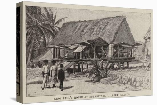 King Paul's House at Butaritari, Gilbert Islands-null-Premier Image Canvas