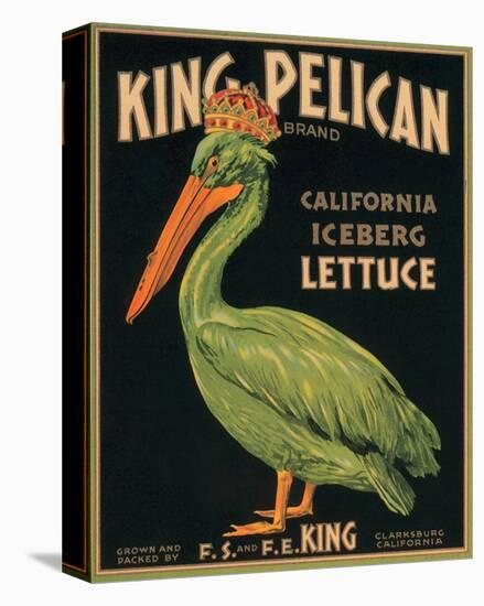 King Pelican Brand California Iceberg Lettuce-null-Stretched Canvas