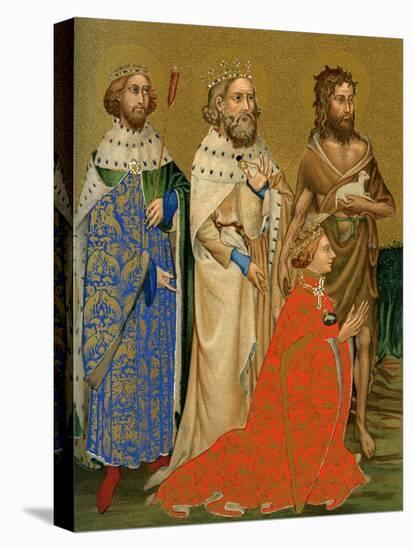 King Richard II of England and His Patron Saints, 14th Century-null-Premier Image Canvas