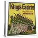 King's Cadets California Green Asparagus Label-null-Premier Image Canvas