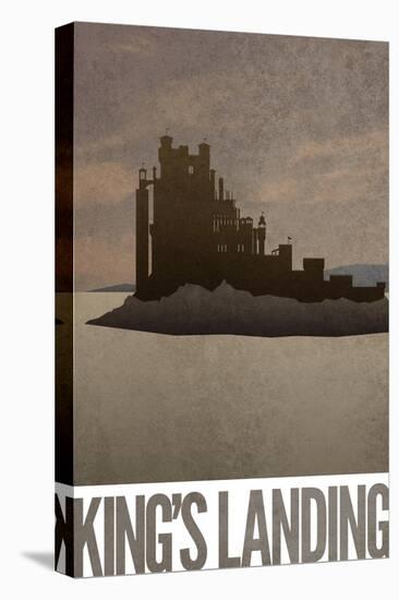 King's Landing Retro Travel-null-Stretched Canvas