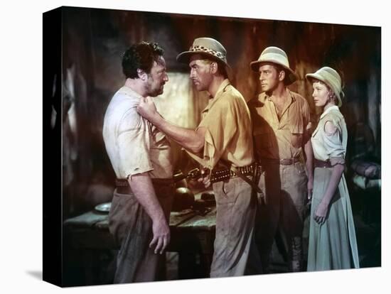 KING SOLOMON'S MINES, 1950 directed by COMPTON BENNETT Stewart Granger / Richard Carlson / Deborah -null-Stretched Canvas