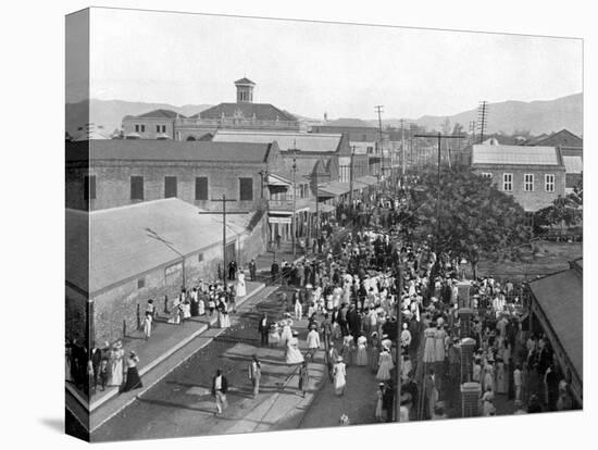 King Street Looking North, Kingston, Jamaica, C1905-Adolphe & Son Duperly-Premier Image Canvas