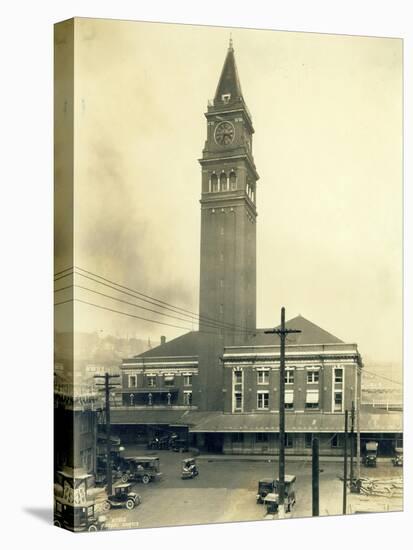 King Street Station, Seattle, 1924-Asahel Curtis-Premier Image Canvas