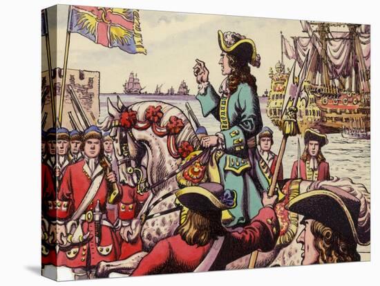 King William III Landing at Carrickfergus-Pat Nicolle-Premier Image Canvas