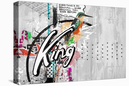 Kingbird, 2015 (Collage on Canvas)-Teis Albers-Premier Image Canvas