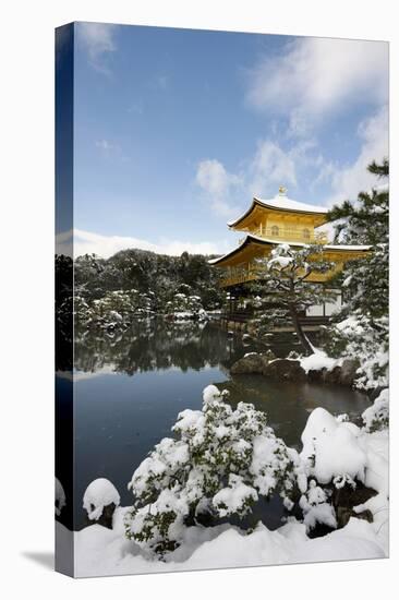Kinkaku-ji Temple (Golden Pavilion), UNESCO World Heritage Site, in winter, Kyoto, Japan, Asia-Damien Douxchamps-Premier Image Canvas