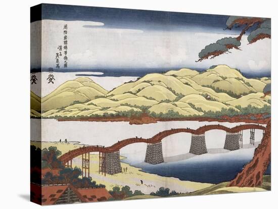 Kintai Bridge at Iwokuni in Suo Province-Keisai Eisen-Premier Image Canvas
