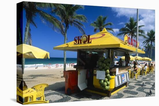 Kiosk on Ipanema, Rio de Janeiro-George Oze-Premier Image Canvas