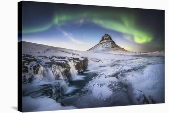 Kirkjufell Aurora-Philippe Manguin-Stretched Canvas