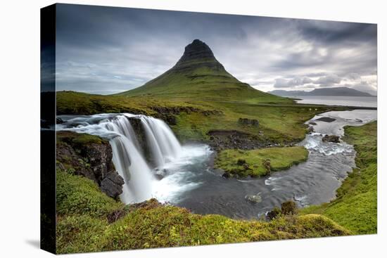 Kirkjufell Waterfalls in Grundarfjordur, West of Iceland-Luis Louro-Premier Image Canvas