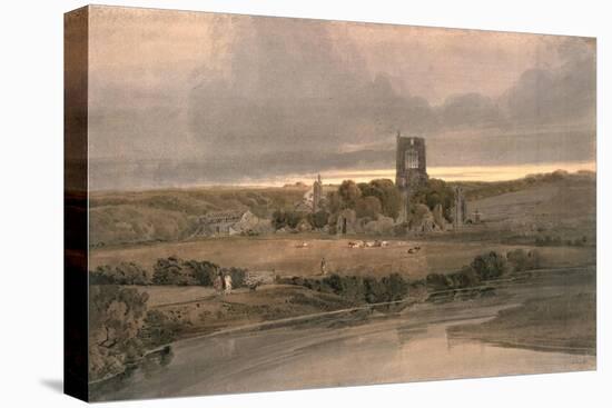 Kirkstall Abbey, Yorkshire - Evening-Thomas Girtin-Premier Image Canvas