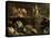 Kitchen Interior with Still Life, Maid by the Fire-Adriaen van Utrecht-Premier Image Canvas