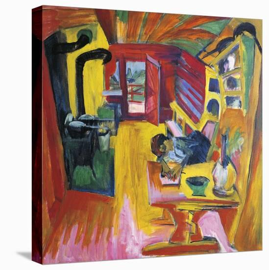 Kitchen of Mountain Cabin-Ernst Ludwig Kirchner-Premier Image Canvas