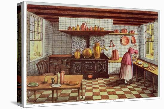 Kitchen of the Hotel St.Lucas, in the Hoogstraat, Rotterdam, 1834-Mary Ellen Best-Premier Image Canvas