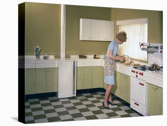 Kitchen Scene, Warwick, Warwickshire, 1966-Michael Walters-Premier Image Canvas