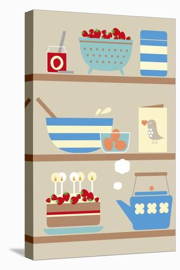 Kitchen Shelves-Dicky Bird-Premier Image Canvas