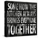 Kitchen-Jace Grey-Stretched Canvas