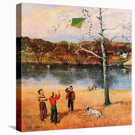 "Kite in the Tree", March 10, 1956-John Clymer-Premier Image Canvas