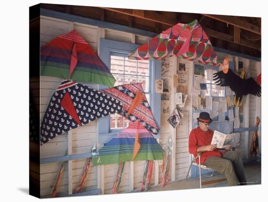 Kite Man, Kites For Sale or Renton Nantucket, August 1974-Alfred Eisenstaedt-Premier Image Canvas