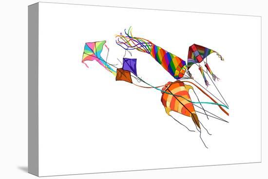 Kites - Icon-Lantern Press-Stretched Canvas