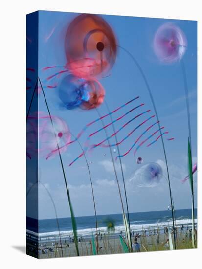 Kites Spinning, Washington State Kite Festival, Long Beach, Washington, USA-Merrill Images-Premier Image Canvas