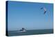 Kitesurfer and tourist boat in Exe Estuary, Devon-Charles Bowman-Premier Image Canvas