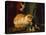 Kittens at Play (oil on panel)-Henriette Ronner-Knip-Premier Image Canvas
