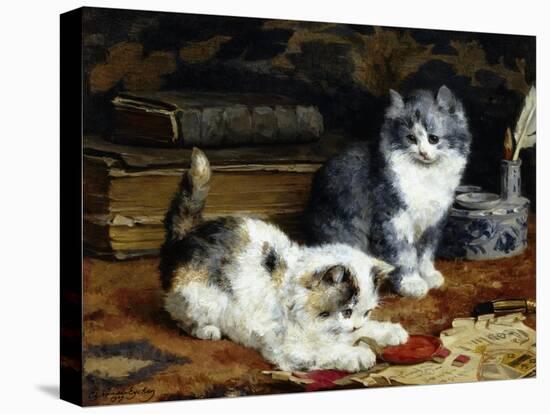 Kittens at Play-Charles Van Den Eycken-Premier Image Canvas