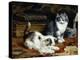 Kittens at Play-Charles Van Den Eycken-Premier Image Canvas