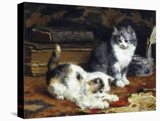 Kittens at Play-Charles Van Den Eycken-Premier Image Canvas