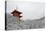 Kiyomizu-dera Temple's pagoda hiding behind snow-covered trees, UNESCO World Heritage Site, Kyoto,-Damien Douxchamps-Premier Image Canvas