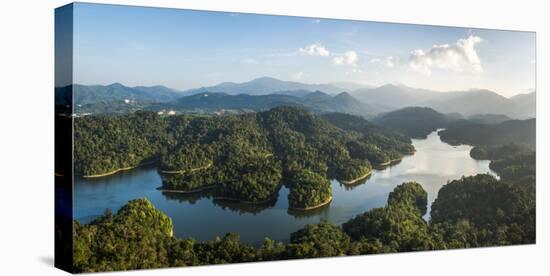 Kland Gate Dam Reservoir and rainforest from Bukit Tabur Mountain, Kuala Lumpur, Malaysia-Matthew Williams-Ellis-Premier Image Canvas