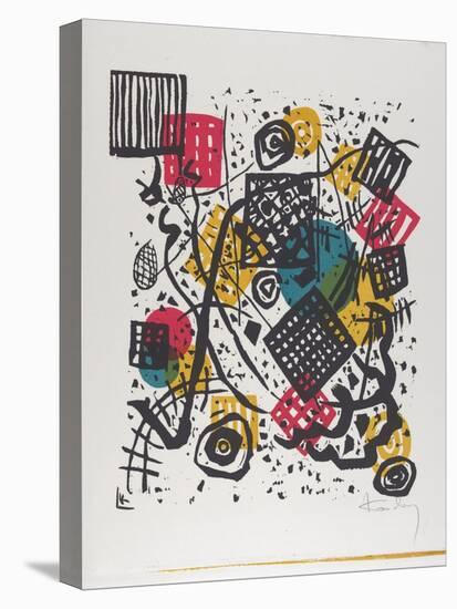 Kleine Welten V (Small Worlds V), 1922 (Woodcut Printed in Red, Blue, Yellow, and Black)-Wassily Kandinsky-Premier Image Canvas