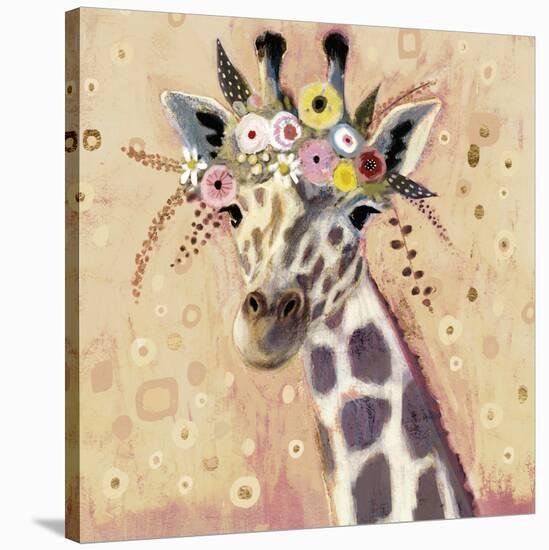 Klimt Giraffe I-null-Stretched Canvas