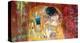 Klimt's Kiss 2.0 (detail)-Eric Chestier-Stretched Canvas