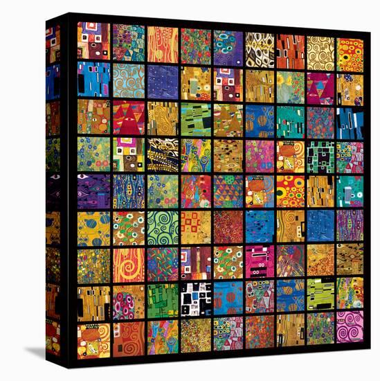 Klimt Squares-Gustav Klimt-Stretched Canvas