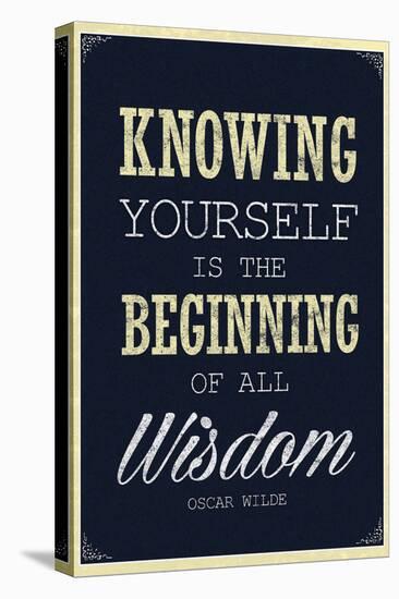 Knowing Yourself is the Beginning of All Wisdom-null-Stretched Canvas