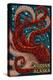 Kodiak, Alaska - Octopus Mosaic-Lantern Press-Stretched Canvas