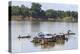 Koh Trong Island. Floating Vietnamese fishing village across the Mekong River from Kratie, Cambodia-Yvette Cardozo-Premier Image Canvas